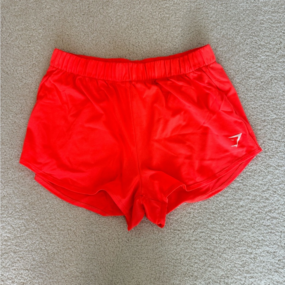 Women's Orange Athletic Shorts